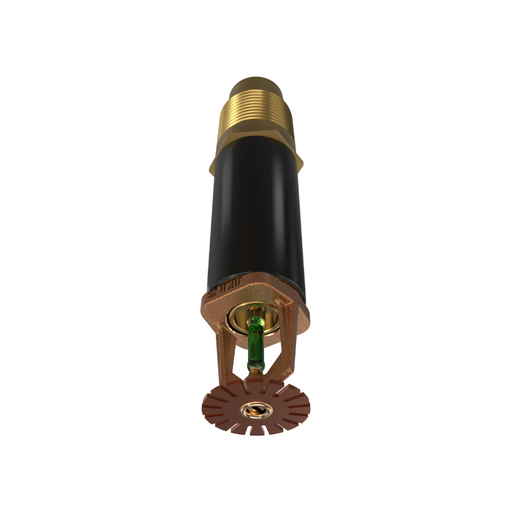 Viking® VK166, Standard, Dry Sprinkler, 8.0K, Pendent, SR, 1” NPT, Plain Barrel, Brass, 200 Degree, 12” Length, 12741UAE12 Fire Sprinkler Head