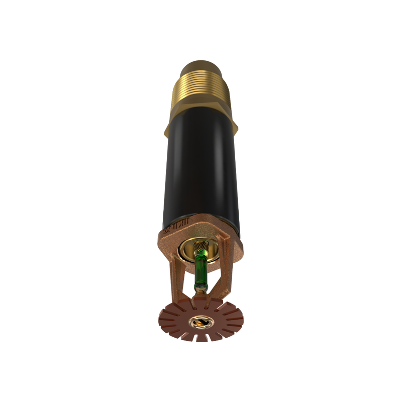 Viking® VK166, Standard, Dry Sprinkler, 8.0K, Pendent, SR, 1” NPT, Plain Barrel, Brass, 200 Degree, 18” Length, 12741UAE18 Fire Sprinkler Head