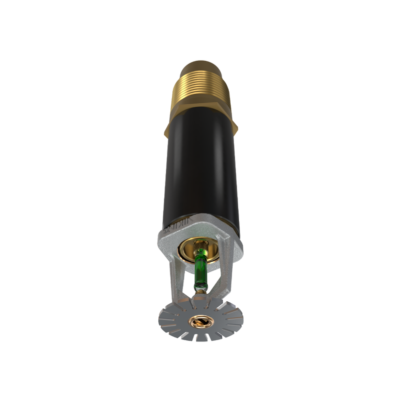 Viking® VK166, Standard, Dry Sprinkler, 8.0K, Pendent, SR, 1” NPT, Plain Barrel, Chrome, 200 Degree, 18” Length, 12741UFE18 Fire Sprinkler Head
