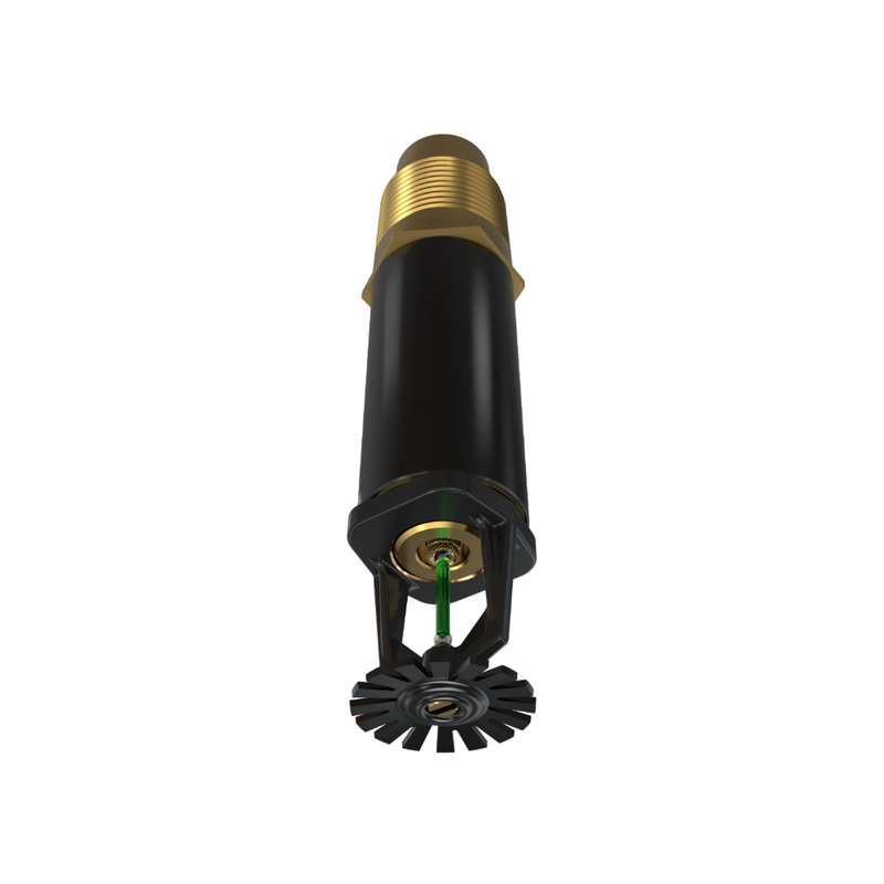 Viking® VK172, Standard, Dry Sprinkler, 5.6K, Plain Barrel, Pendent, QR, 1” NPT, Black, 200 Degree, 18” Length, 08387UME/B18 Fire Sprinkler Head - WeSupplyIt.com