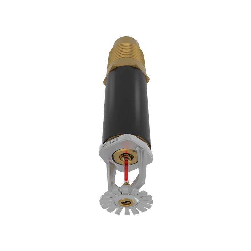 Viking® VK172, Standard, Dry Sprinkler, 5.6K, Plain Barrel, Pendent, QR, 1” NPT, Chrome, 155 Degree, 12” Length, 08387UFB12 Fire Sprinkler Head