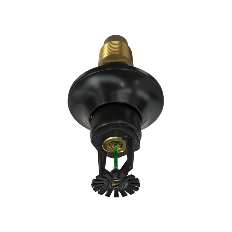 Viking® VK176, Standard, Dry Sprinkler, 5.6K, Standard Adjustable, Pendent, QR, 1” NPT, Black, 200 Degree, 18” Length, 08383UME/B18 Fire Sprinkler Head - WeSupplyIt.com