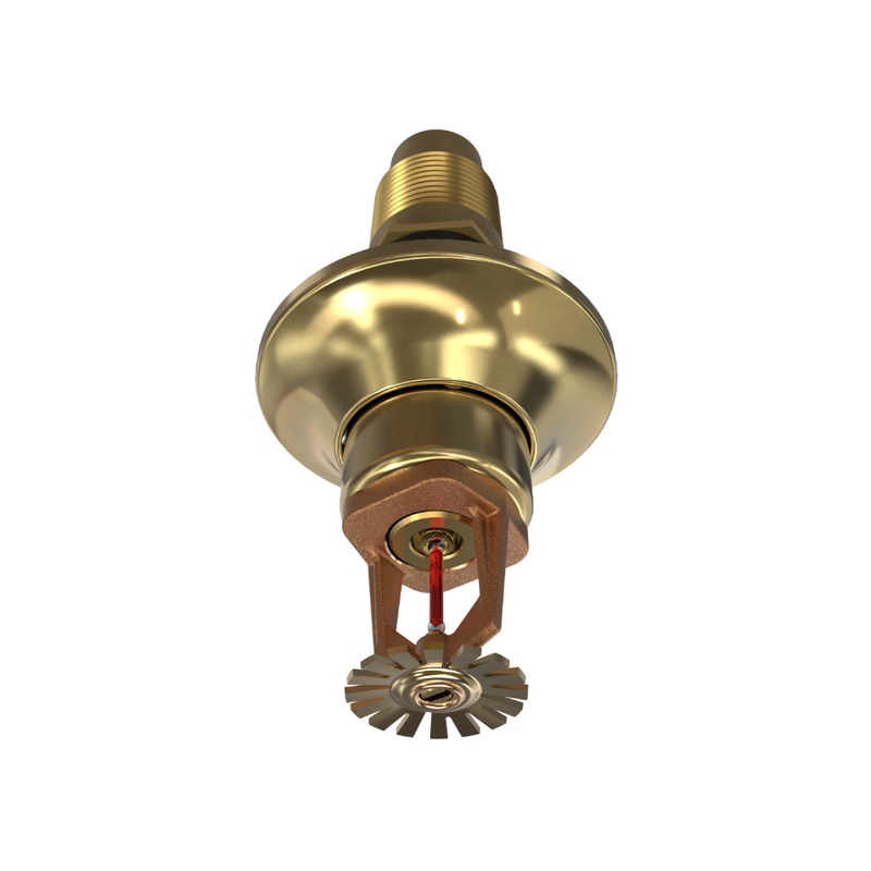 Viking® VK176, Standard, Dry Sprinkler, 5.6K, Standard Adjustable, Pendent, QR, 1” NPT, Brass, 155 Degree, 24” Length, 08383UAB24 Fire Sprinkler Head - WeSupplyIt.com