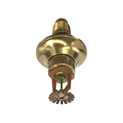 Viking® VK176, Standard, Dry Sprinkler, 5.6K, Standard Adjustable, Pendent, QR, 1” NPT, Brass, 200 Degree, 12” Length, 08383UAE12 Fire Sprinkler Head - WeSupplyIt.com