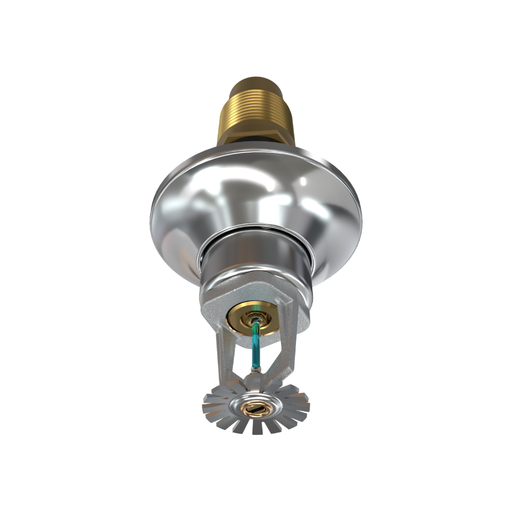 Viking® VK176, Standard, Dry Sprinkler, 5.6K, Standard Adjustable, Pendent, QR, 1” NPT, Chrome, 286 Degree, 12” Length, 08383UFG12 Fire Sprinkler Head