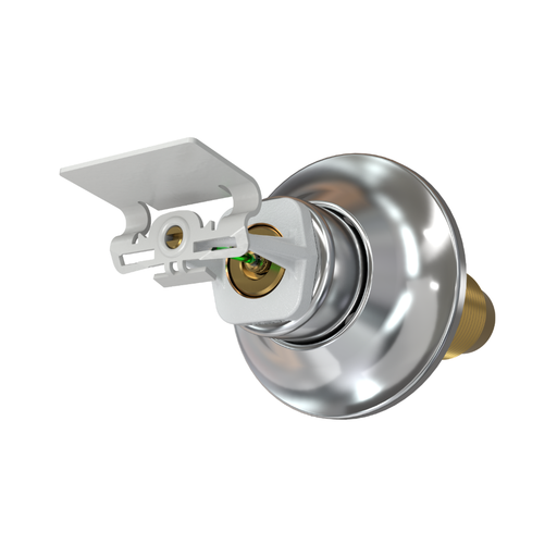 Viking® VK178, Standard, Dry Sprinkler, 5.6K, Standard Adjustable, Horizontal Sidewall, QR, 1” NPT, White With Chrome Escutcheon, 200 Degree, 12” Length, 08384UMFE/W12 Fire Sprinkler Head