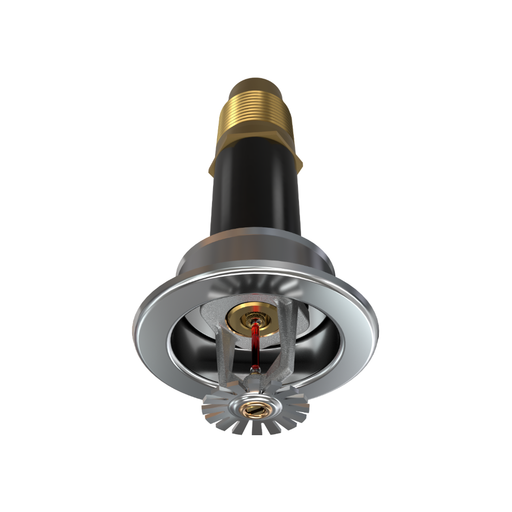 Viking® VK180, Standard, Dry Sprinkler, 5.6K, Recessed Adjustable, Pendent, QR, 1” NPT, Chrome, 155 Degree, 6” Length, 08385UFB06 Fire Sprinkler Head
