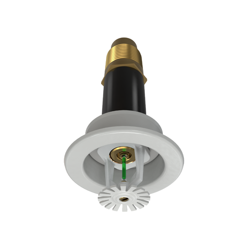 Viking® VK180, Standard, Dry Sprinkler, 5.6K, Recessed Adjustable, Pendent, QR, 1” NPT, White, 200 Degree, 24” Length, 08385UME/W24 Fire Sprinkler Head