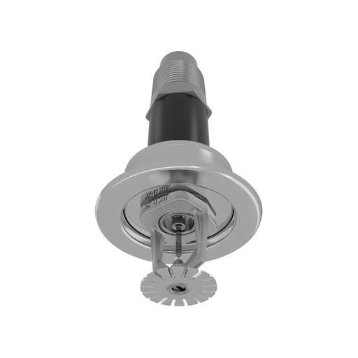 Viking® VK181, Standard, Dry Sprinkler, 8.0K, Recessed Adjustable, Pendent, QR, 1” NPT, Chrome, 155 Degree, 12” Length, 13250UFB12 Fire Sprinkler Head