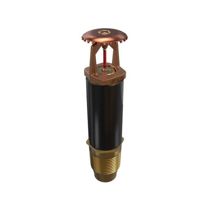 Viking® VK184, Standard, Dry Sprinkler, 5.6K, Upright, QR, 1” NPT, Plain Barrel, Brass, 155 Degree, 24” Length, 08417UAB24 Fire Sprinkler Head - WeSupplyIt.com