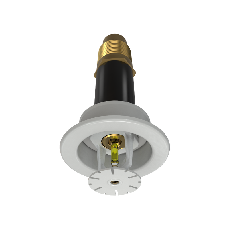 Viking® VK186, Extended Coverage, Dry Sprinkler, 5.6K, Recessed Adjustable, Pendent, SR/QR, 1” NPT, White, 175 Degree, 12” Length, 10541UMD/W12 Fire Sprinkler Head