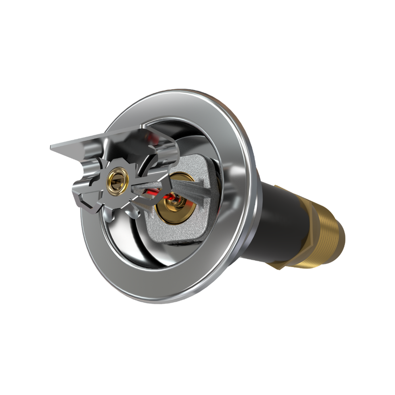 Viking® VK188, Extended Coverage, Dry Sprinkler, 5.6K, Recessed Adjustable, Horizontal Sidewall, SR/QR, 1” NPT, Chrome, 155 Degree, 24” Length, 10542UFB24 Fire Sprinkler Head - WeSupplyIt.com