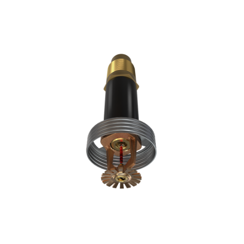 Viking® VK194, Standard, Dry Sprinkler, 5.6K, Domed Concealed, Pendent, QR, 1” NPT, Brass, 155 Degree, 12” Length, 12422UAB12 Fire Sprinkler Head - WeSupplyIt.com
