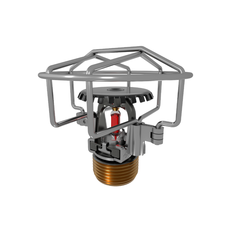 Viking® VK2001, XT1, Intermediate Level/In-Rack, Preassembled w/ Guard, 8.0K, Upright, SR, 3/4" NPT, Black, 155 Degree 23875MB/BG Fire Sprinkler Head