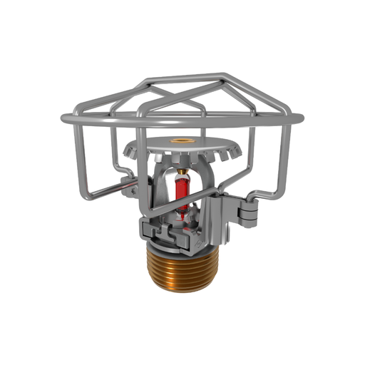 Viking® VK2001, XT1, Intermediate Level/In-Rack, Preassembled w/ Guard, 8.0K, Upright, SR, 3/4" NPT, Chrome, 155 Degree 23875FBG Fire Sprinkler Head