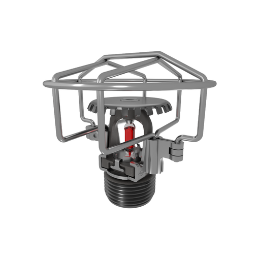 Viking® VK2001, XT1, Intermediate Level/In-Rack, Preassembled w/ Guard, 8.0K, Upright, SR, 3/4" NPT, Nickel PTFE (ENT), 155 Degree 23875JNBG Fire Sprinkler Head