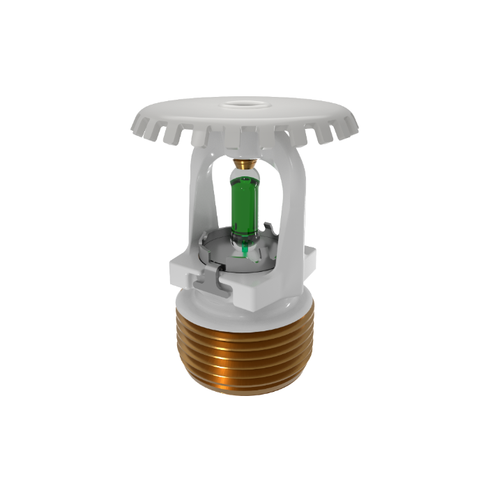Viking® VK2001, Model XT1, 8.0K, Standard, Upright, SR, 3/4" NPT, White, 200 Degree 23875ME/W Fire Sprinkler Head