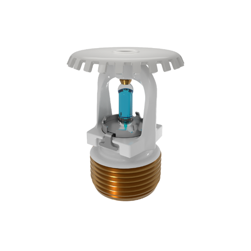 Viking® VK2001, Model XT1, 8.0K, Standard, Upright, SR, 3/4" NPT, White, 286 Degree 23875MG/W Fire Sprinkler Head
