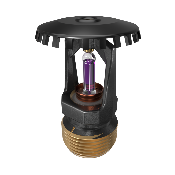 Viking® VK200, Model M, 8.0K, Standard, Upright, SR, 3/4" NPT, Black, 360 Degree 18263MH/B Fire Sprinkler Head
