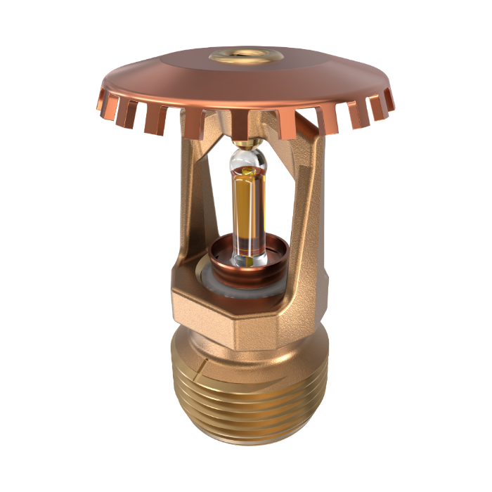 Viking® VK200, Model M, 8.0K, Standard, Upright, SR, 3/4" NPT, Brass, 135 Degree 18263AA Fire Sprinkler Head