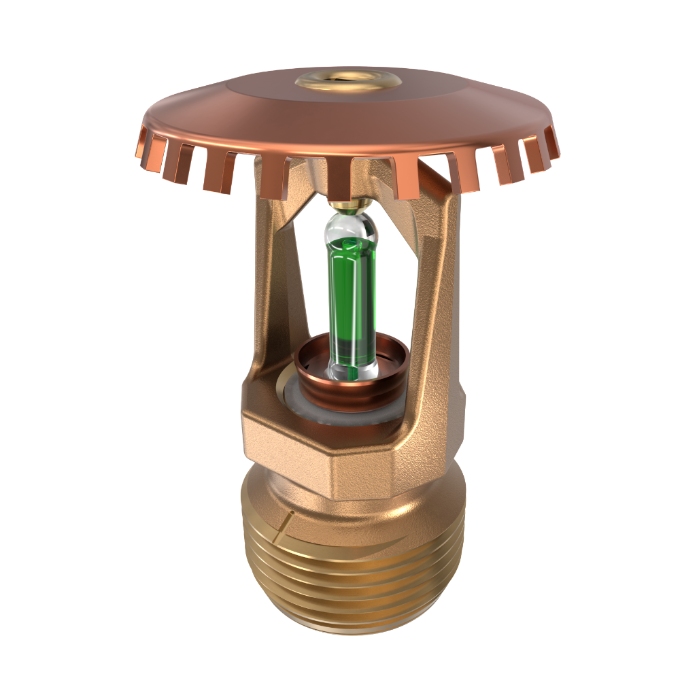 Viking® VK200, Model M, 8.0K, Standard, Upright, SR, 3/4" NPT, Brass, 200 Degree 18263AE Fire Sprinkler Head