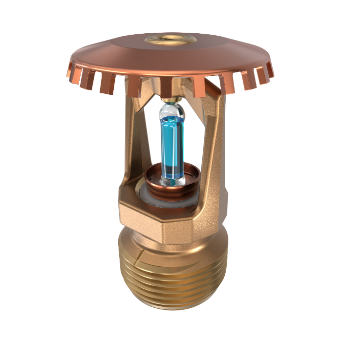 Viking® VK200, Model M, 8.0K, Standard, Upright, SR, 3/4" NPT, Brass, 286 Degree 18263AG Fire Sprinkler Head