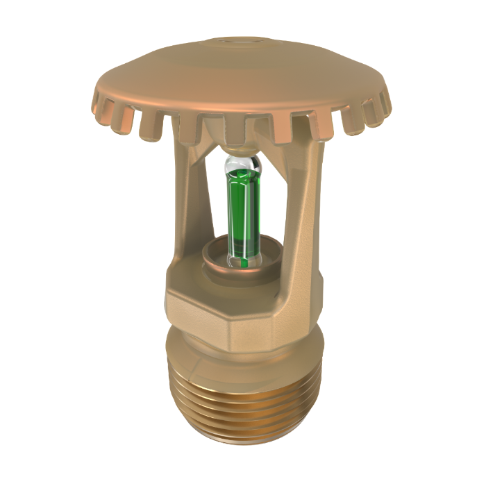 Viking® VK200, Model M, 8.0K, Standard, Upright, SR, 3/4" NPT, Wax Coated Brass, 200 Degree 18263CE Fire Sprinkler Head