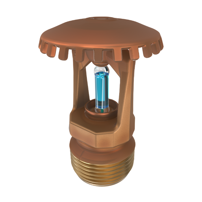 Viking® VK200, Model M, 8.0K, Standard, Upright, SR, 3/4" NPT, Wax Coated Brass, 286 Degree 18263CG Fire Sprinkler Head