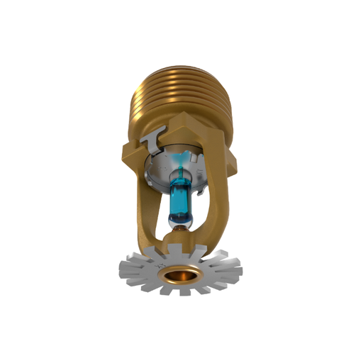 Viking® VK2021, Model XT1, 8.0K, Standard, Pendent, SR, 3/4" NPT, Brass, 286 Degree 23876AG Fire Sprinkler Head