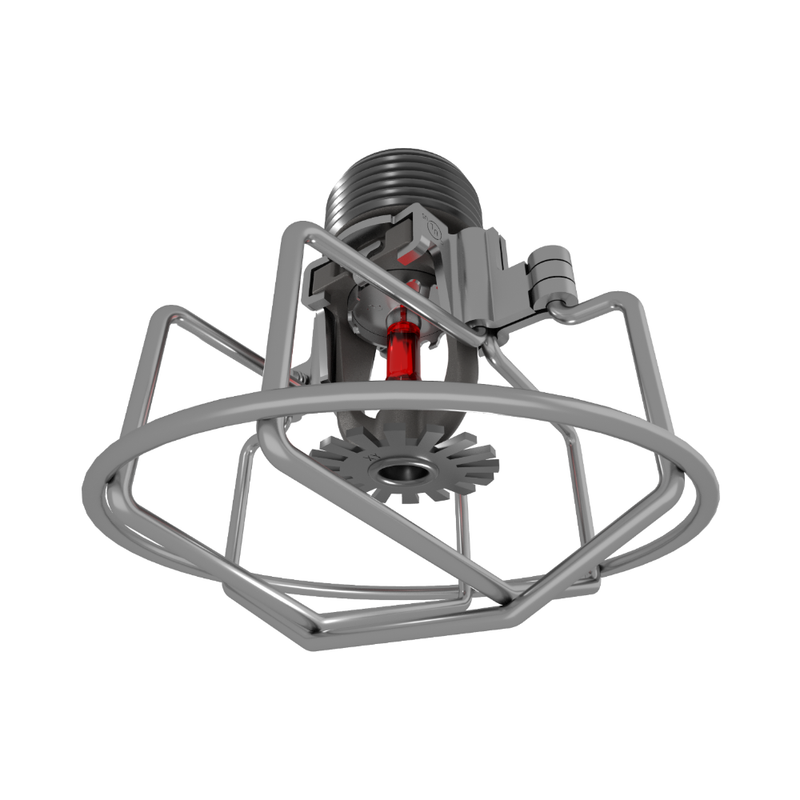 Viking® VK2021, XT1, Intermediate Level/In-Rack, Preassembled w/ Guard, 8.0K, Pendent, SR, 3/4" NPT, Nickel PTFE (ENT), 155 Degree 23876JNBG Fire Sprinkler Head - WeSupplyIt.com