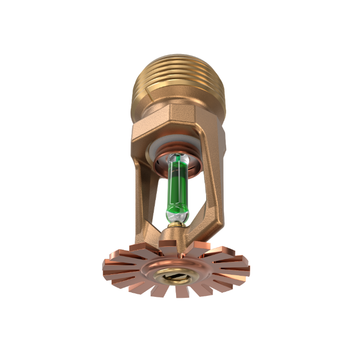 Viking® VK202, Model M, 8.0K, Standard, Pendent, SR, 3/4" NPT, Brass, 200 Degree 18264AE Fire Sprinkler Head