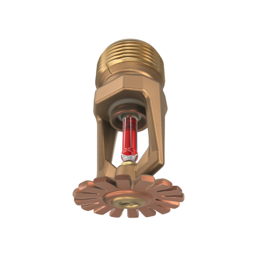 Viking® VK202, Model M, 8.0K, Standard, Pendent, SR, 3/4" NPT, Wax Coated Brass, 155 Degree, 18264CB Fire Sprinkler Head