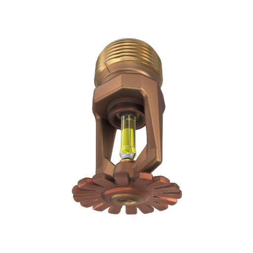 Viking® VK202, Model M, 8.0K, Standard, Pendent, SR, 3/4" NPT, Wax Coated Brass, 175 Degree, 18264CD Fire Sprinkler Head