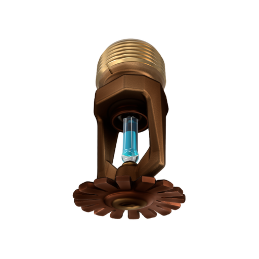 Viking® VK202, Model M, 8.0K, Standard, Pendent, SR, 3/4" NPT, Wax Coated Brass, 286 Degree, 18264CG Fire Sprinkler Head