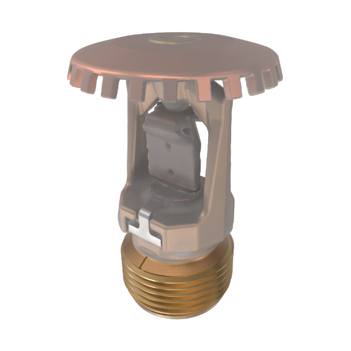 Viking® VK204, Model M, 8.0K, Standard, Fusible Link, Upright, SR, 3/4" NPT, Wax Coated Brass, 165 Degree 18253CC Fire Sprinkler Head