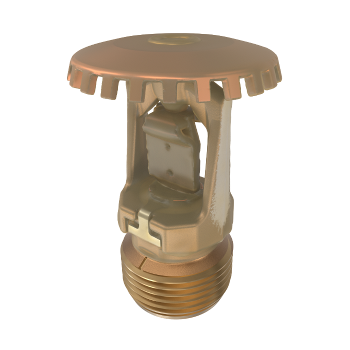 Viking® VK204, Model M, 8.0K, Standard, Fusible Link, Upright, SR, 3/4" NPT, Wax Coated Brass, 220 Degree 18253CF Fire Sprinkler Head
