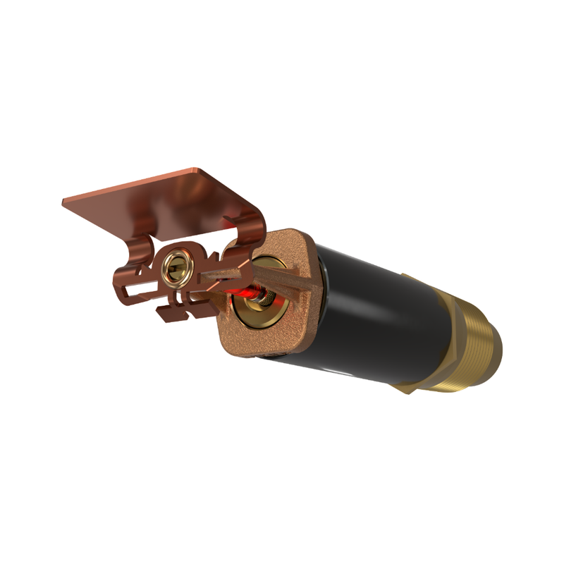 Viking® VK2503, Standard, Dry Sprinkler, 8.0K, Horizontal Sidewall, SR, 1” NPT, Plain Barrel, Brass, 155 Degree, 18” Length, 21493UAB18 Fire Sprinkler Head - WeSupplyIt.com