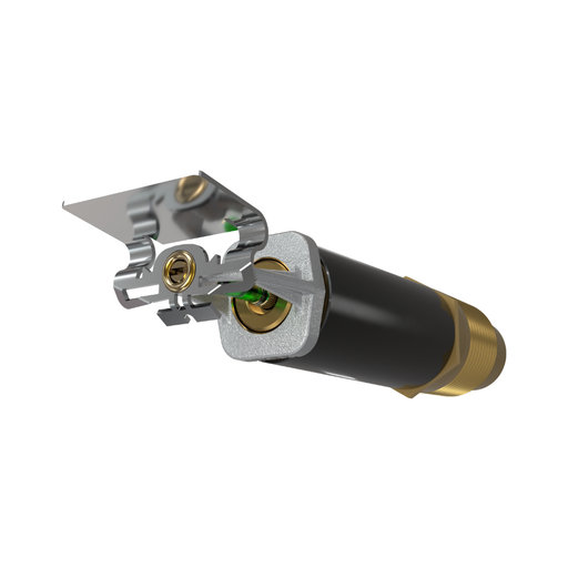 Viking® VK2503, Standard, Dry Sprinkler, 8.0K, Horizontal Sidewall, SR, 1” NPT, Plain Barrel, Chrome, 200 Degree, 12” Length, 21493UFE12 Fire Sprinkler Head