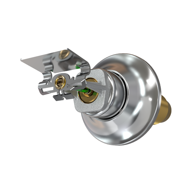 Viking® VK2523, Standard, Dry Sprinkler, 8.0K, Horizontal Sidewall, SR, 1” NPT, Standard Adjustable, Chrome, 200 Degree, 24” Length, 21487UFE24 Fire Sprinkler Head - WeSupplyIt.com