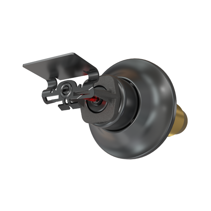 Viking® VK2523, Standard, Dry Sprinkler, 8.0K, Horizontal Sidewall, SR, 1” NPT, Standard Adjustable, Nickel PTFE (ENT), 155 Degree, 24” Length, 21487UJNB24 Fire Sprinkler Head - WeSupplyIt.com