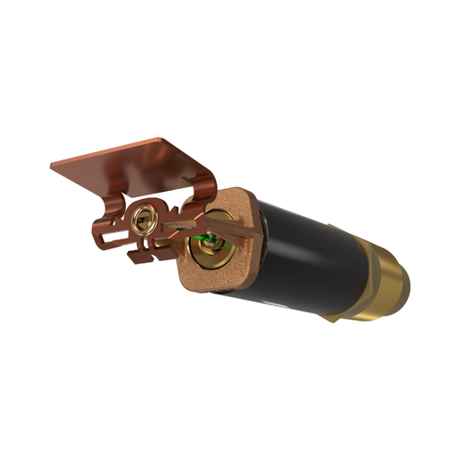 Viking® VK2753, Standard, Dry Sprinkler, 8.0K, Plain Barrel, Horizontal Sidewall, QR, 1” NPT, Brass, 200 Degree, 18” Length, 21495UAE18 Fire Sprinkler Head