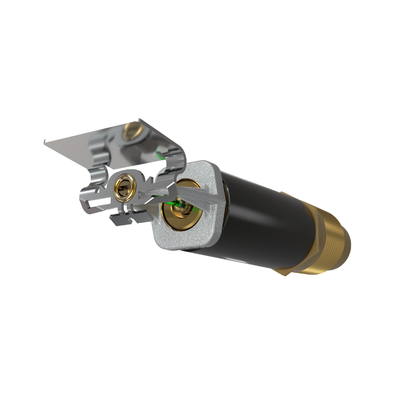 Viking® VK2753, Standard, Dry Sprinkler, 8.0K, Plain Barrel, Horizontal Sidewall, QR, 1” NPT, Chrome, 200 Degree, 24” Length, 21495UFE24 Fire Sprinkler Head