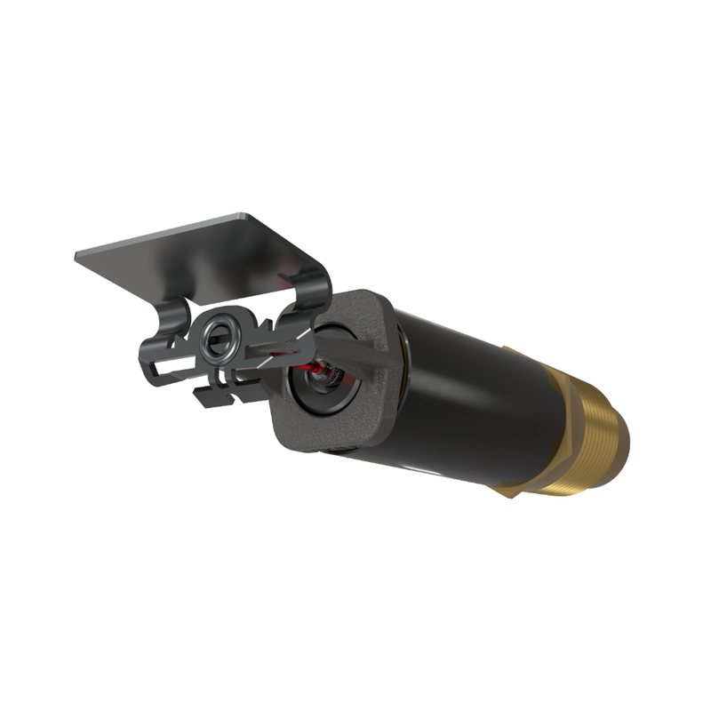 Viking® VK2753, Standard, Dry Sprinkler, 8.0K, Plain Barrel, Horizontal Sidewall, QR, 1” NPT, Nickel PTFE (ENT), 155 Degree, 18” Length, 21495UJNB18 Fire Sprinkler Head - WeSupplyIt.com