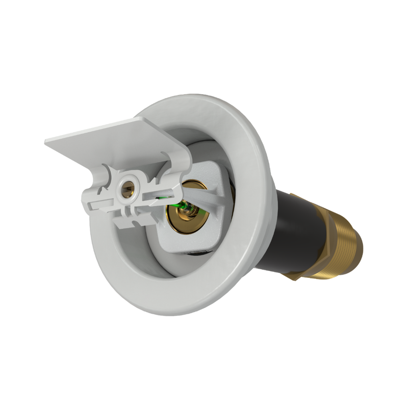 Viking® VK2793, Standard, Dry Sprinkler, 8.0K, Recessed Adjustable, Horizontal Sidewall, QR, 1” NPT, White, 200 Degree, 18” Length, 21483UME/W18 Fire Sprinkler Head - WeSupplyIt.com