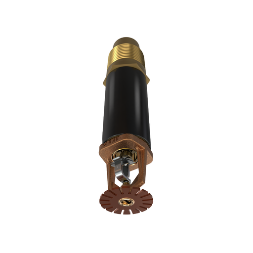 Viking® VK282, Standard, Dry Sprinkler, Fusible Link, 8.0K, Plain Barrel, Pendent, QR, 1” NPT, Brass, 165 Degree, 12” Length, 13254UAC12 Fire Sprinkler Head