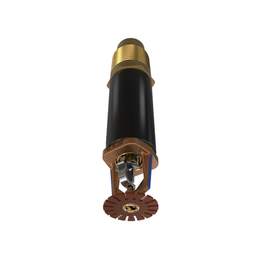 Viking® VK282, Standard, Dry Sprinkler, Fusible Link, 8.0K, Plain Barrel, Pendent, QR, 1” NPT, Brass, 205 Degree, 12” Length, 13254UAE12 Fire Sprinkler Head