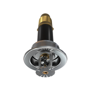 Viking® VK290, Standard, Dry Sprinkler, Fusible Link, 8.0K, Recessed Adjustable, Pendent, QR, 1” NPT, Chrome, 205 Degree, 6” Length, 13256UFE06 Fire Sprinkler Head