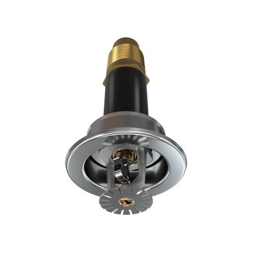 Viking® VK290, Standard, Dry Sprinkler, Fusible Link, 8.0K, Recessed Adjustable, Pendent, QR, 1” NPT, Chrome, 205 Degree, 6” Length, 13256UFE06 Fire Sprinkler Head