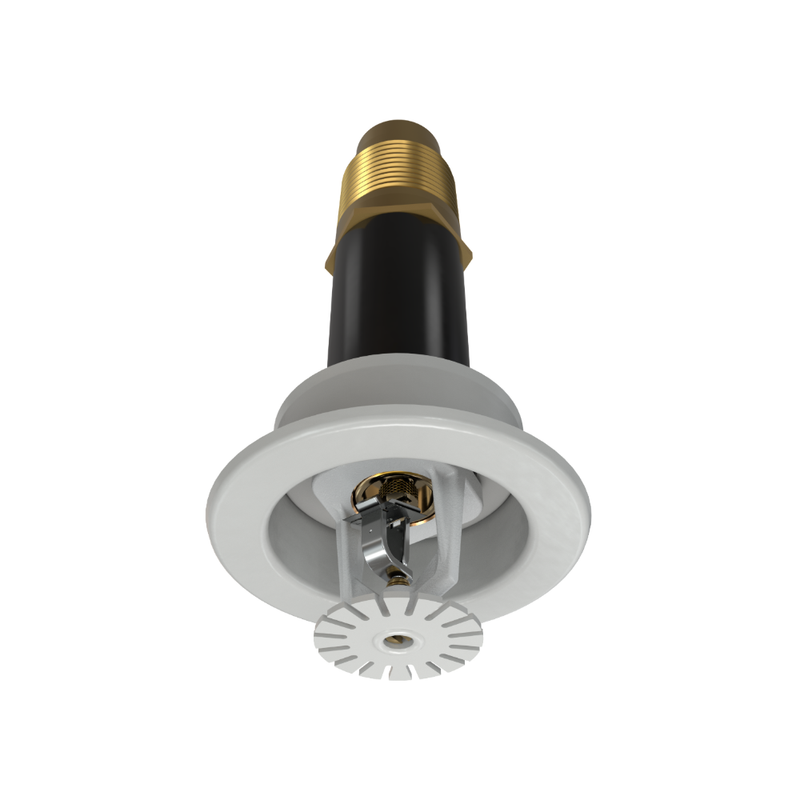 Viking® VK290, Standard, Dry Sprinkler, Fusible Link, 8.0K, Recessed Adjustable, Pendent, QR, 1” NPT, White, 165 Degree, 18” Length, 13256UMC/W18 Fire Sprinkler Head