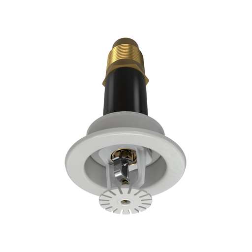 Viking® VK290, Standard, Dry Sprinkler, Fusible Link, 8.0K, Recessed Adjustable, Pendent, QR, 1” NPT, White, 165 Degree, 18” Length, 13256UMC/W18 Fire Sprinkler Head